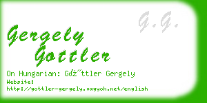 gergely gottler business card